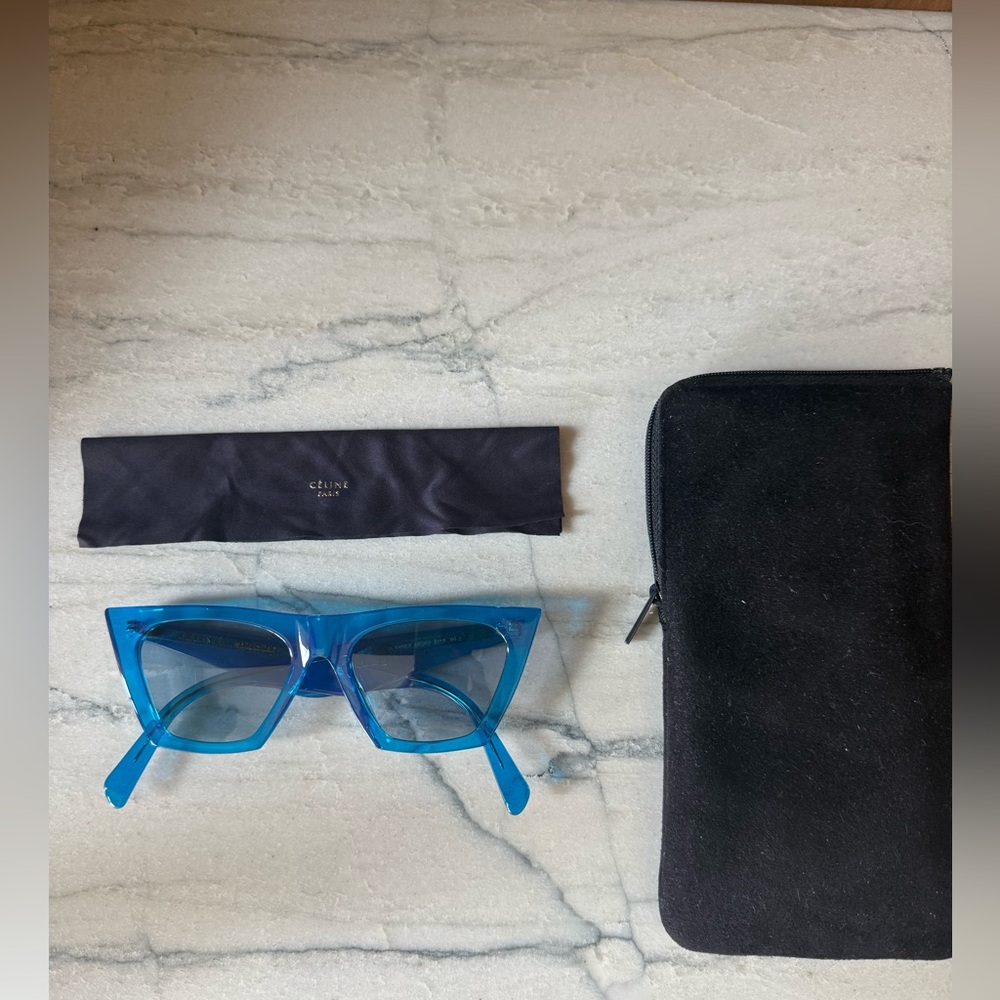 CELINE Edge sunglasses - Blue - Picture 2 of 9